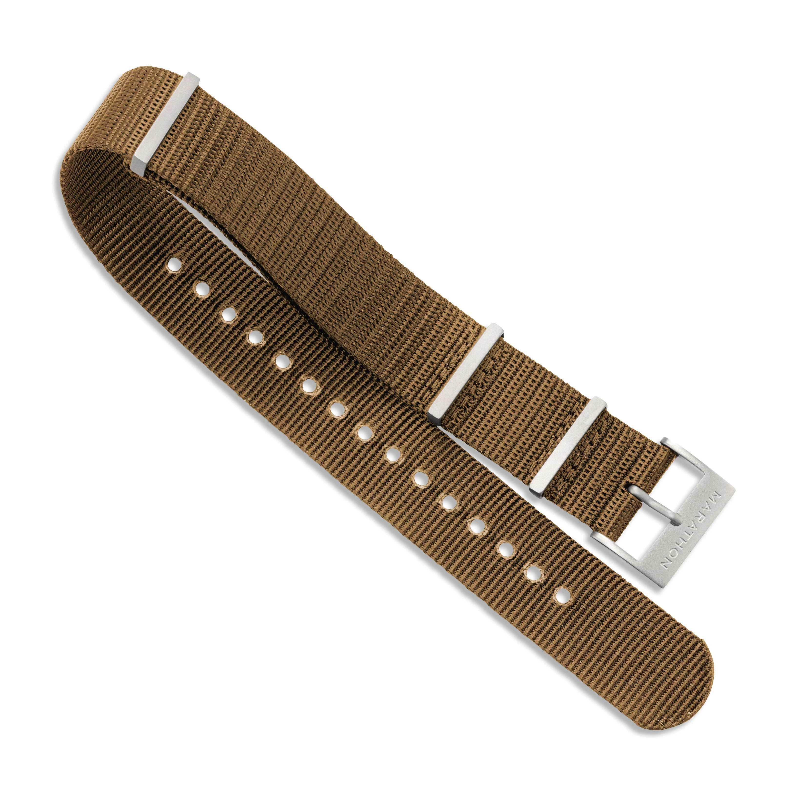 Nylon DEFSTAN Strap with Parkerized Hardware, 20mm, Desert Tan - Image 2