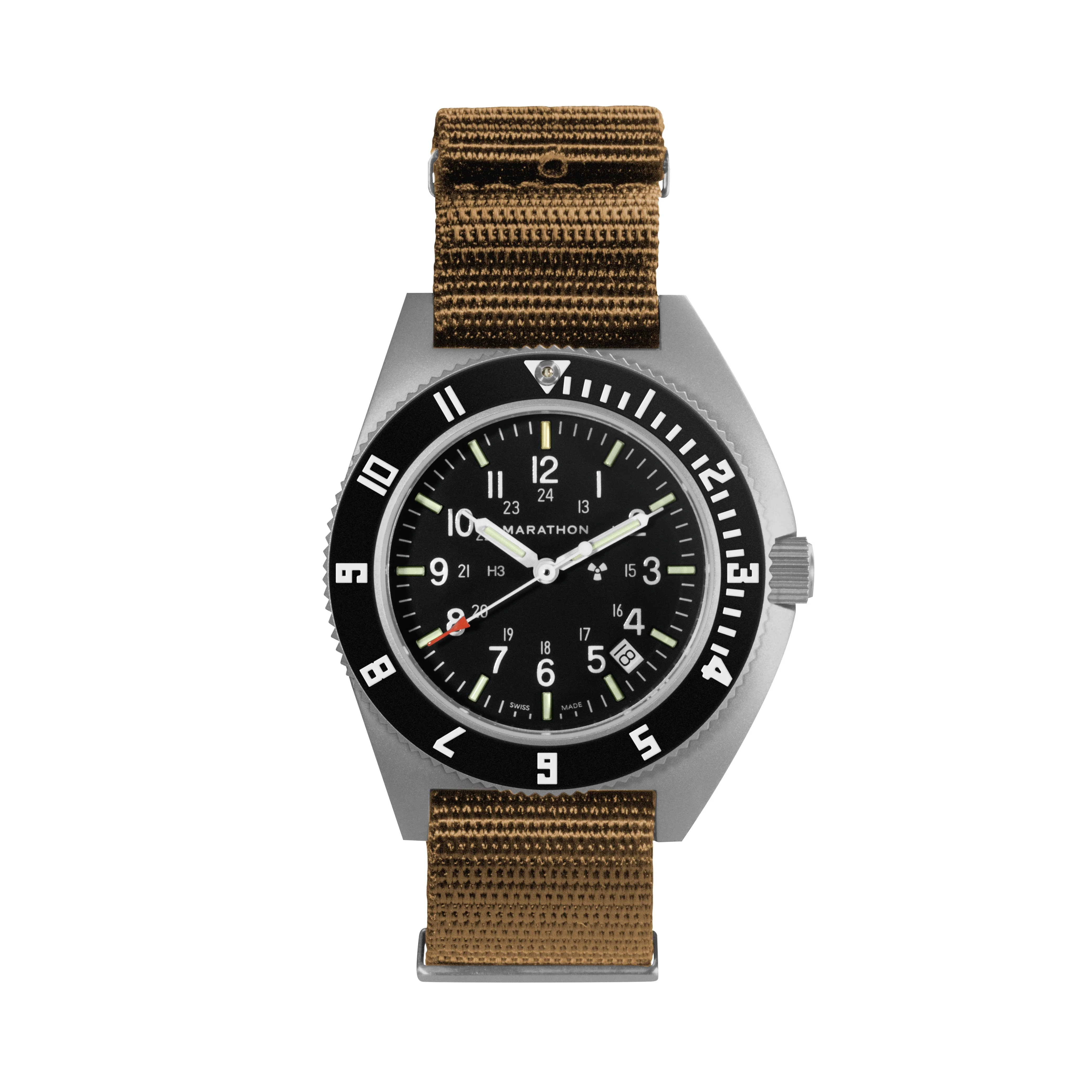 Nylon DEFSTAN Strap with Parkerized Hardware, 20mm, Desert Tan - Image 6
