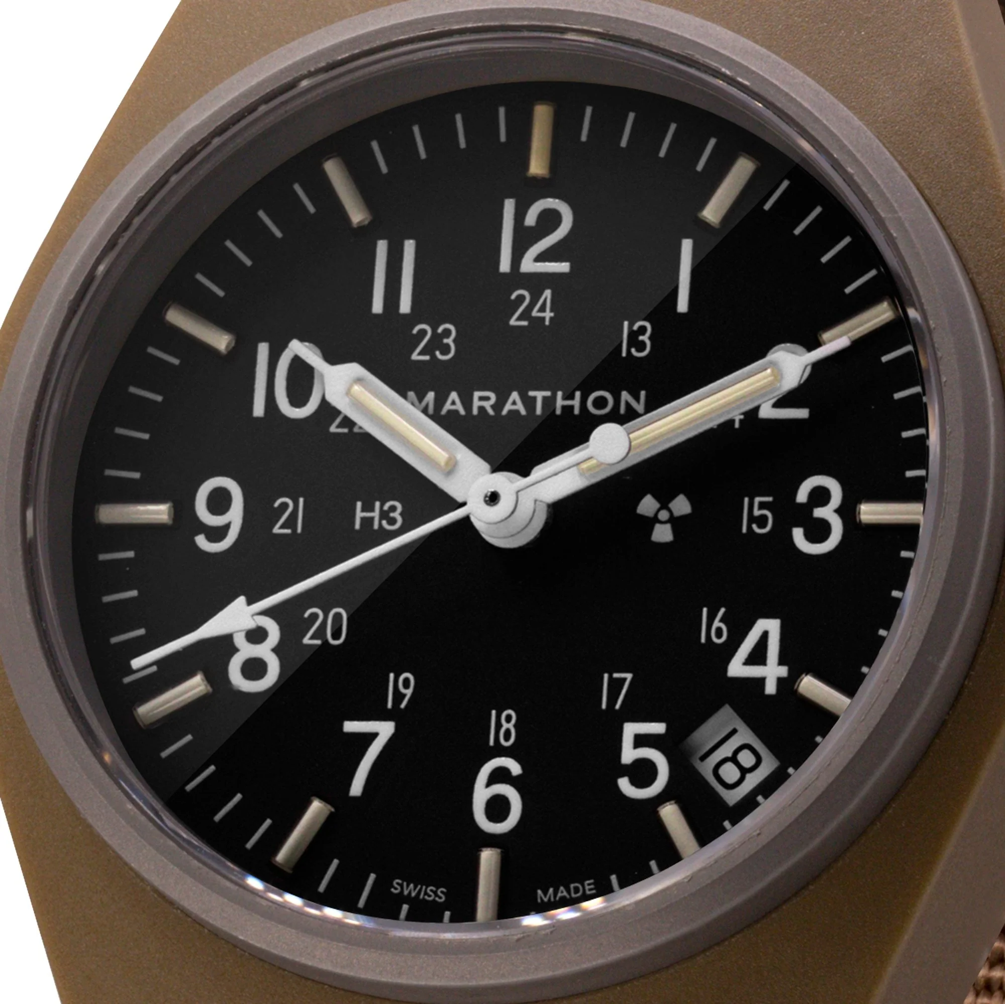 34mm Desert Tan General Purpose Quartz with Date (GPQ) - Image 3
