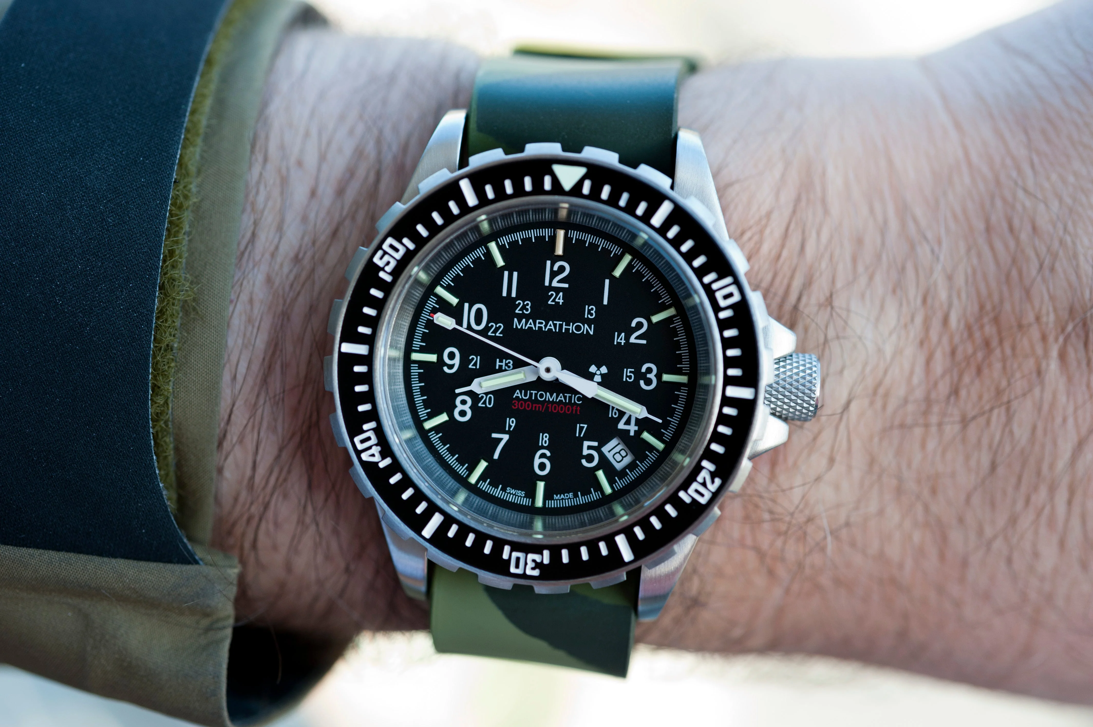 Single-Piece Rubber Strap, Green Camo, 20mm - Image 2