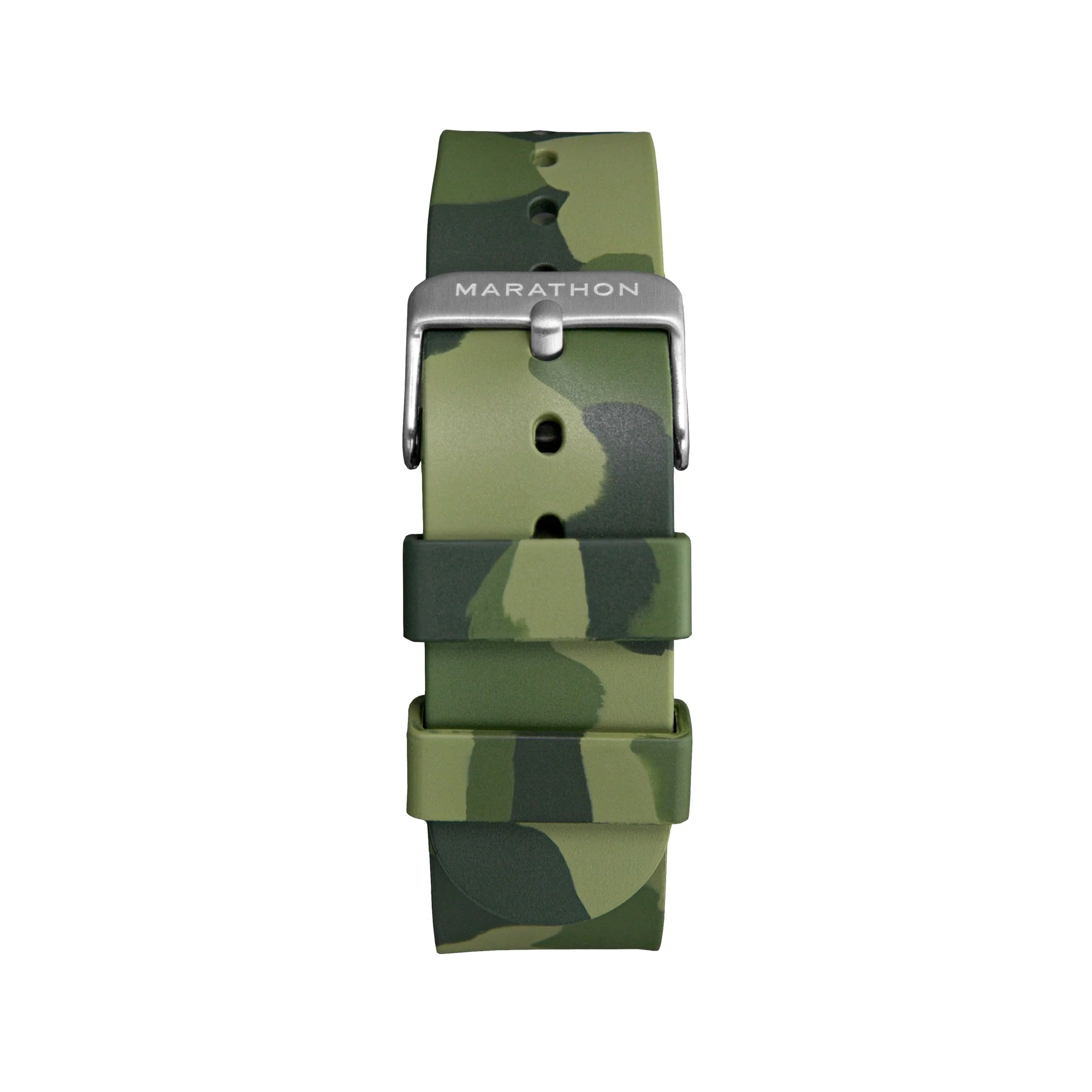 Single-Piece Rubber Strap, Green Camo, 20mm - Image 3