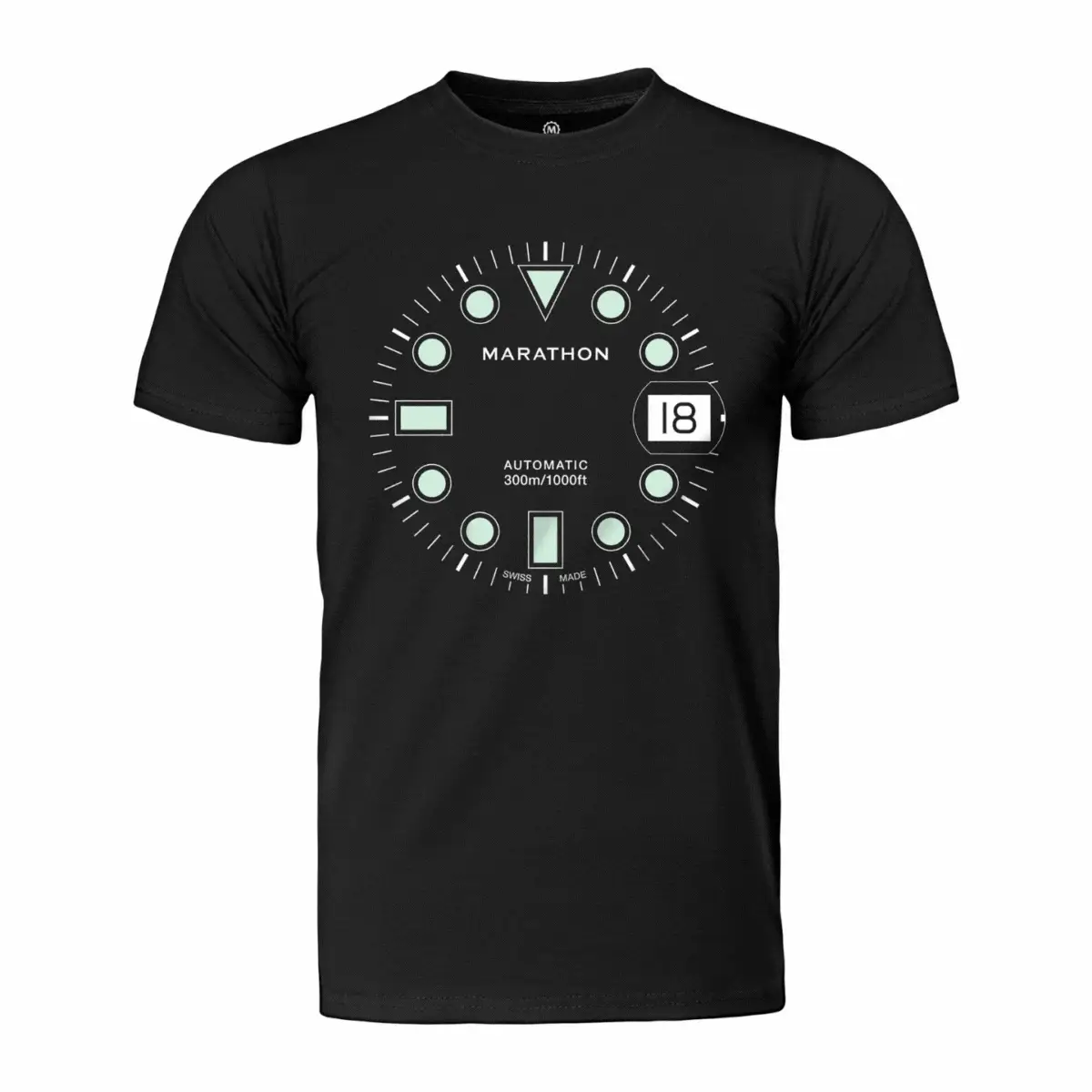 GWP Slim Fit Midnight Black Glow Marathon Watch OSAR-D T-Shirt - Image 3