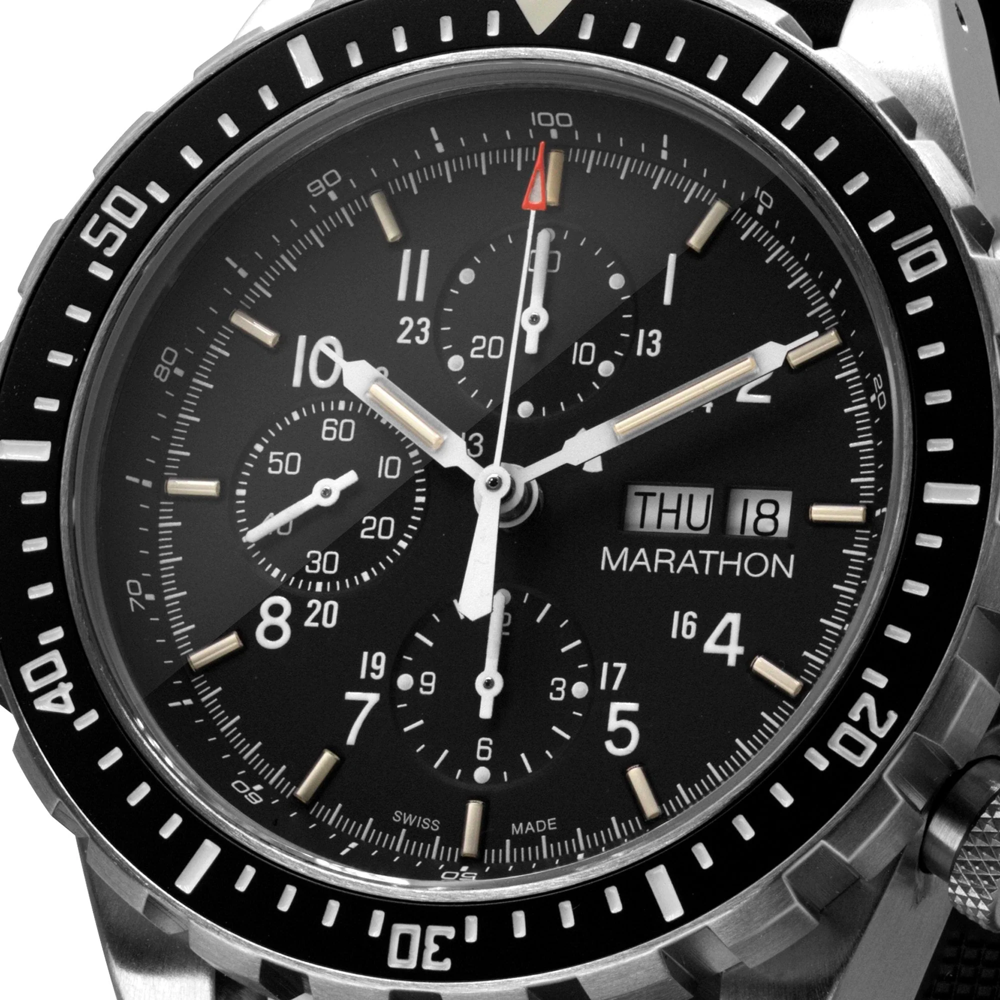 46mm Jumbo Diver/Pilot's Automatic Chronograph (CSAR) with Stainless Steel Bracelet - Image 29