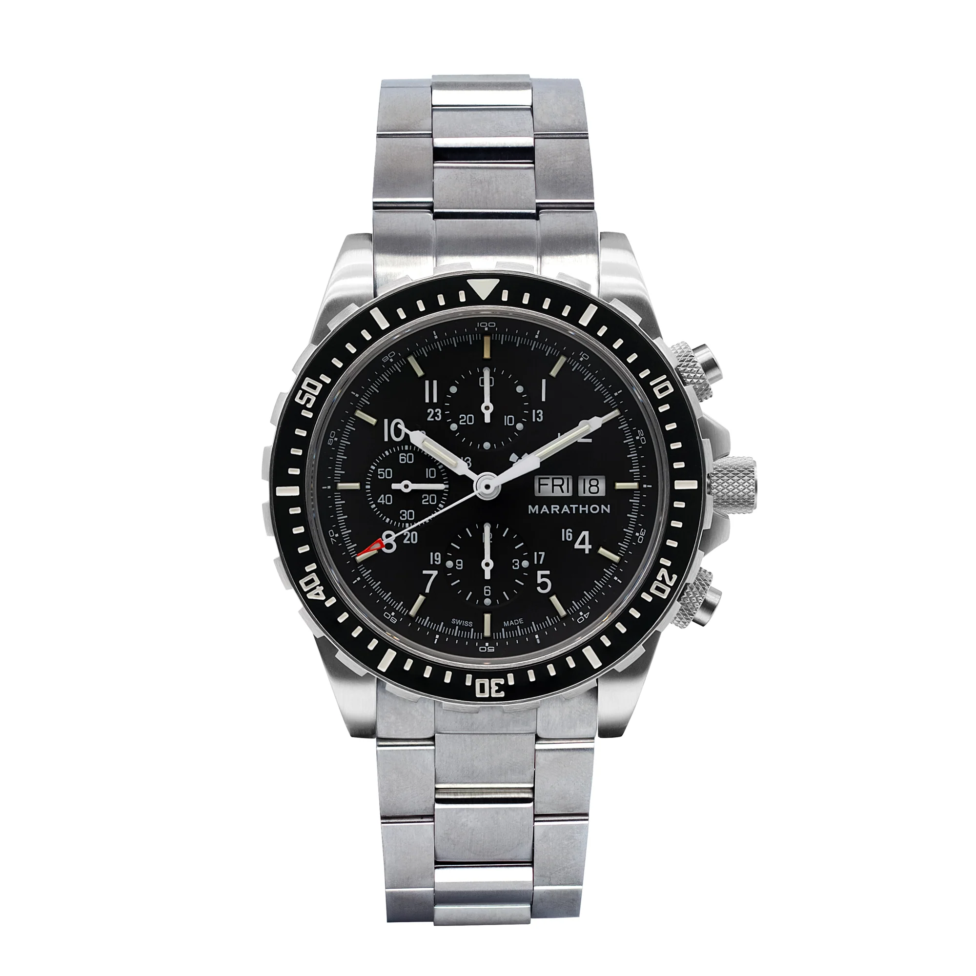 46mm Jumbo Diver/Pilot's Automatic Chronograph (CSAR) with Stainless Steel Bracelet - Image 56