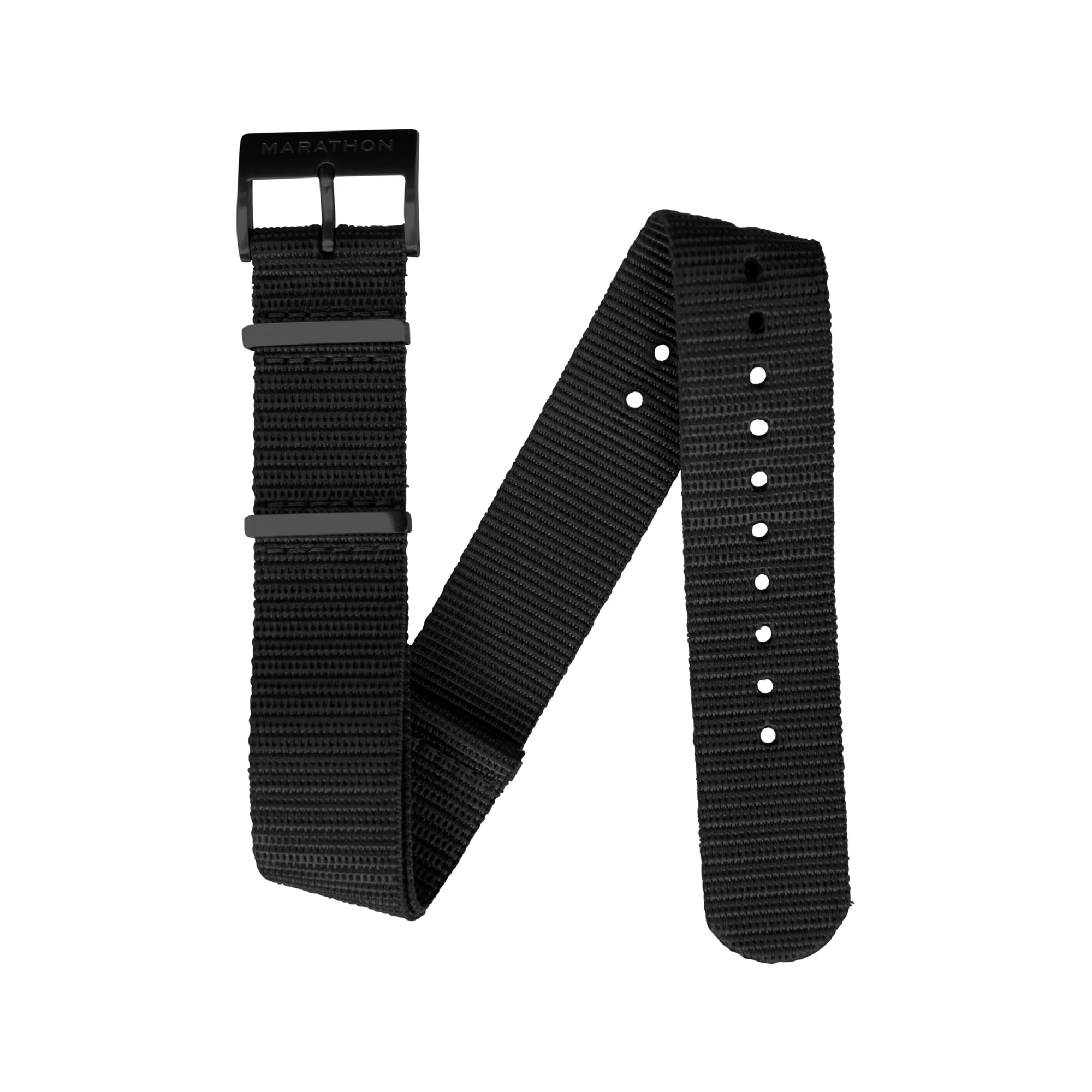 Nylon DEFSTAN Strap with Anthracite Hardware, Black, 20mm - Image 3
