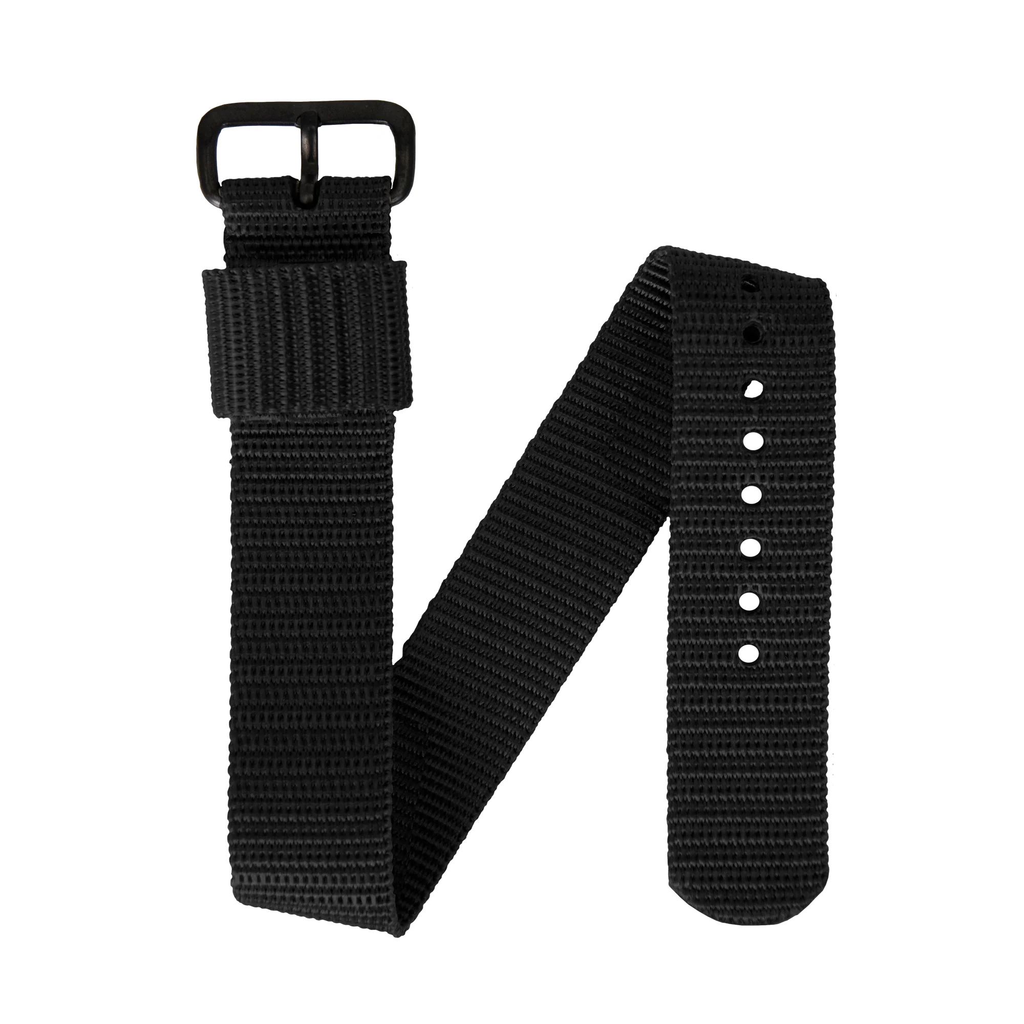 Ballistic Nylon Strap, Black, 22mm - Image 4