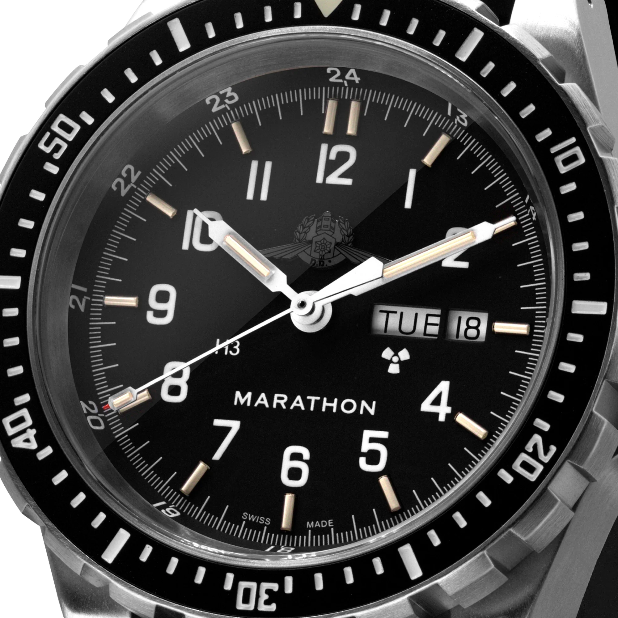 46mm Official IDF YAMAM™ Jumbo Day/Date Automatic (JDD) with Stainless Steel Bracelet - Image 14