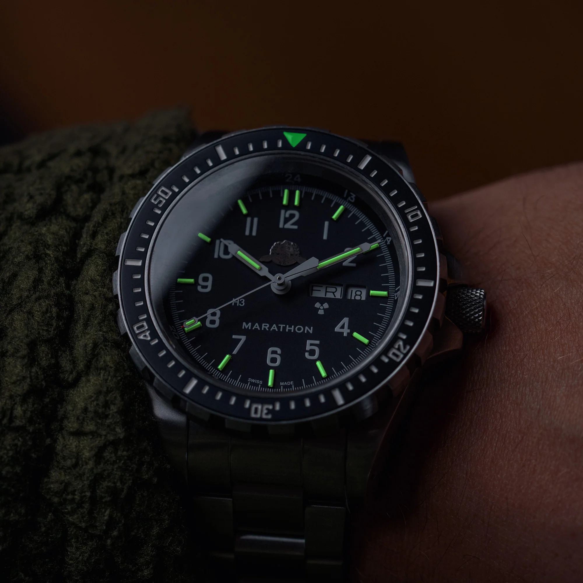 46mm Official IDF YAMAM™ Jumbo Day/Date Automatic (JDD) with Stainless Steel Bracelet - Image 27
