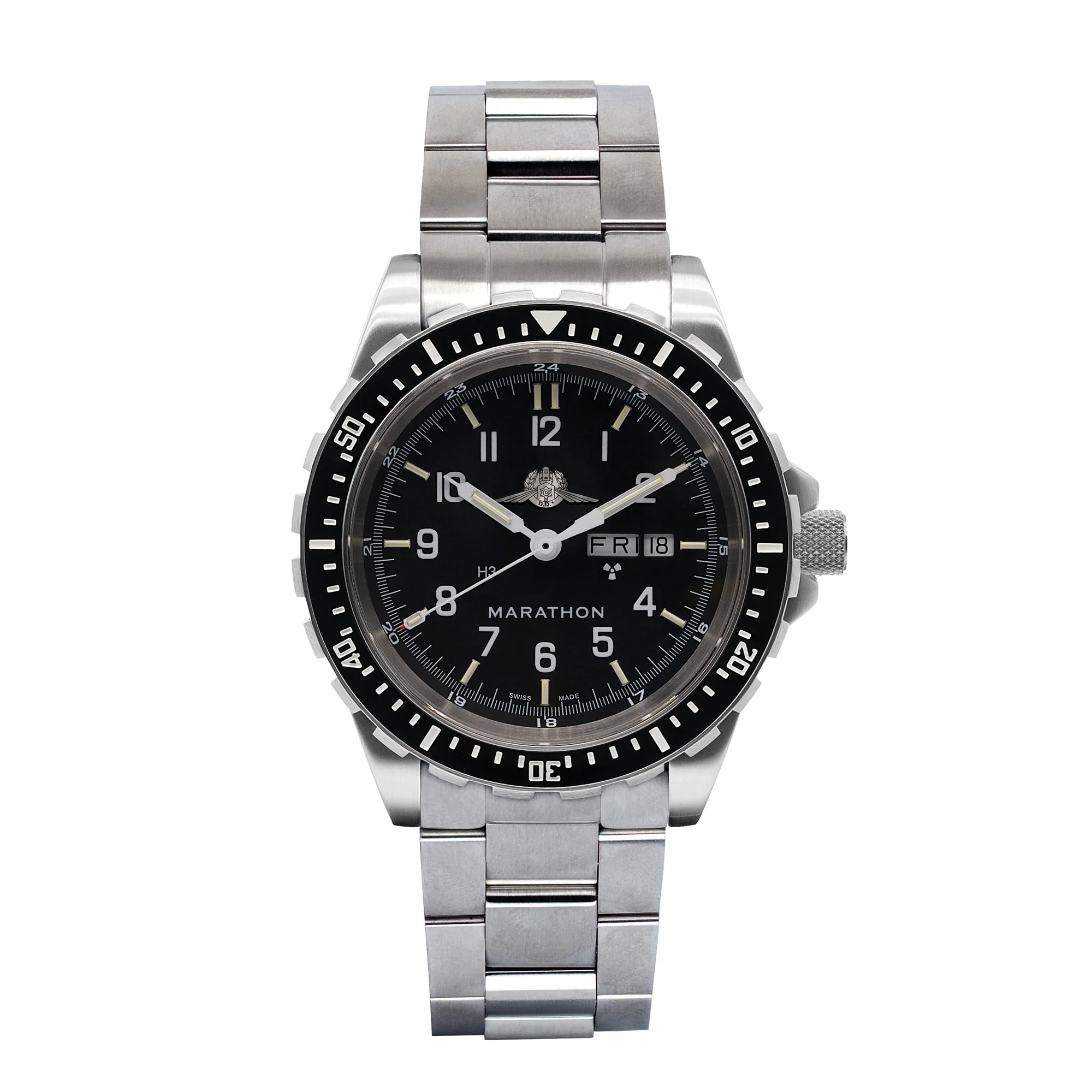 46mm Official IDF YAMAM™ Jumbo Day/Date Automatic (JDD) with Stainless Steel Bracelet - Image 57