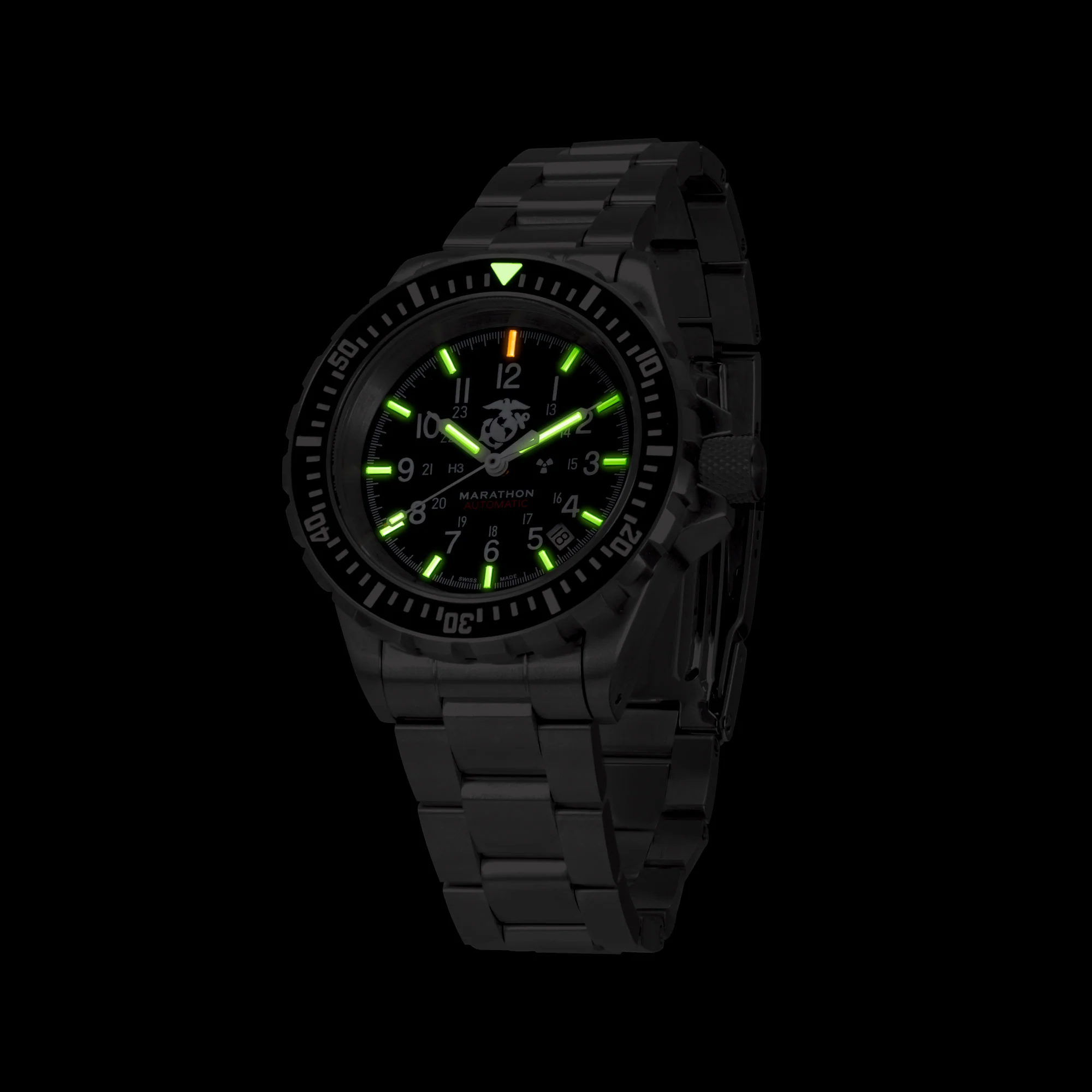 41mm Official USMC™ Large Diver's Automatic (GSAR) with Stainless Steel Bracelet - Image 4