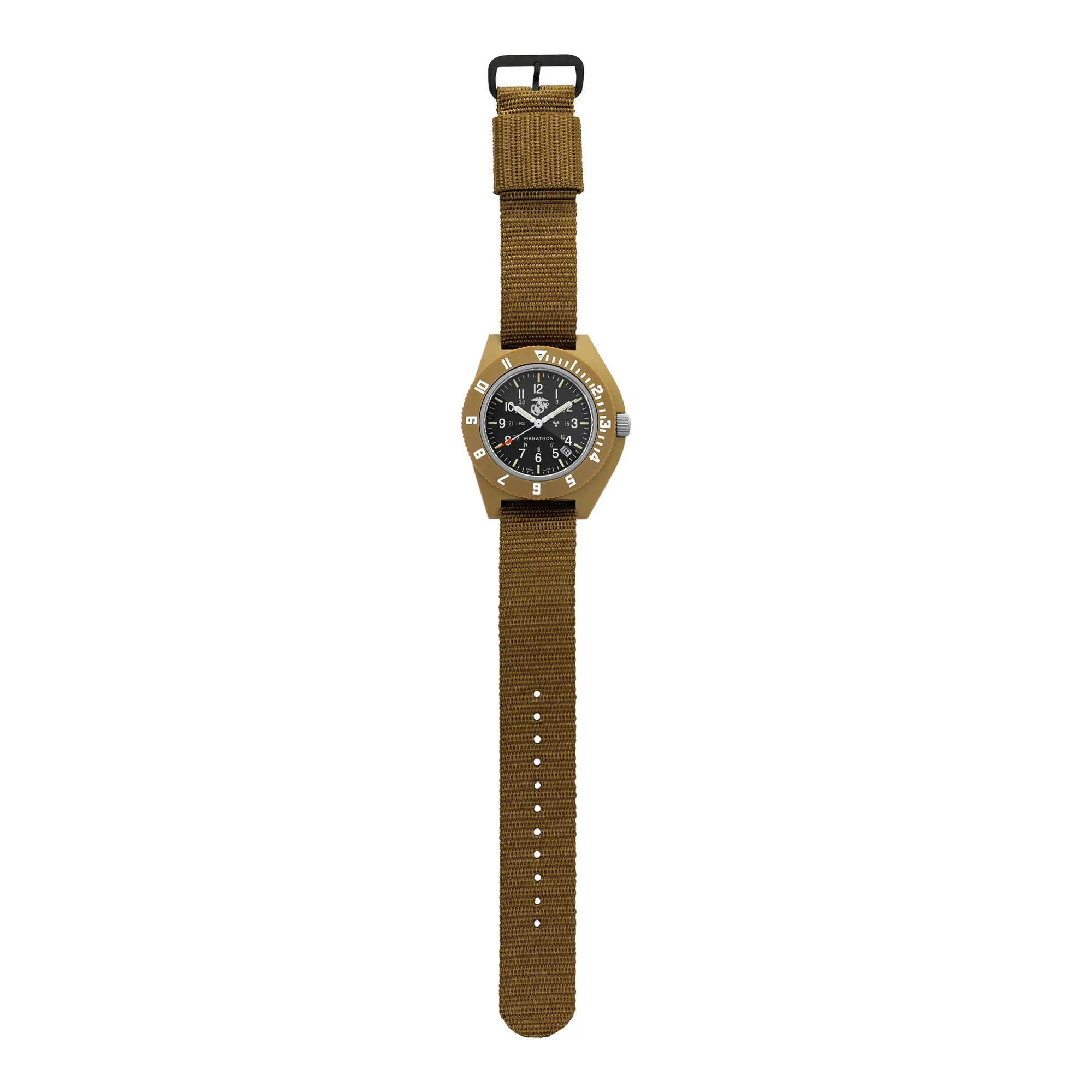 41mm Official USMC Desert Tan Pilot's Navigator with Date - Image 10