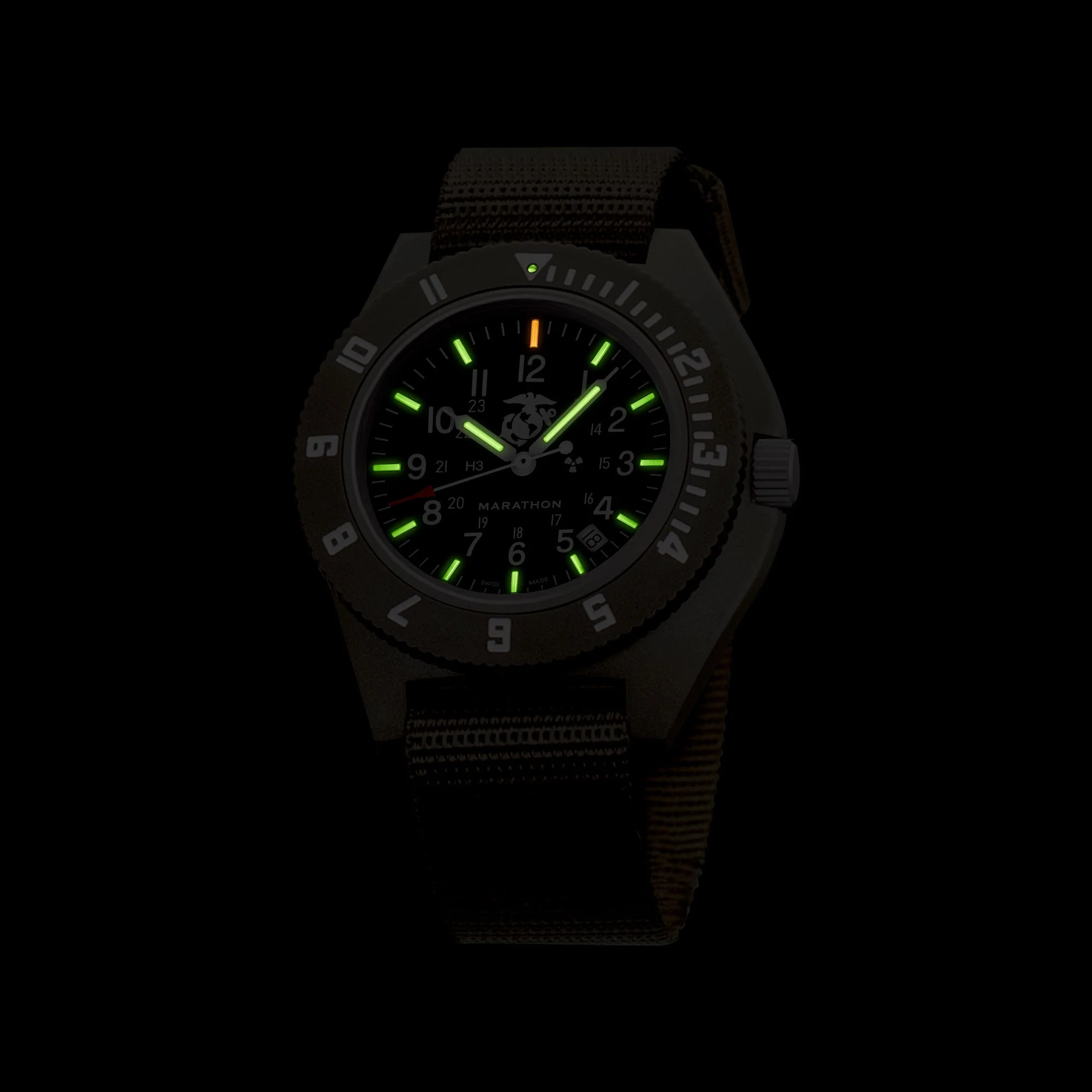 41mm Official USMC Sage Green Pilot's Navigator with Date - Image 3