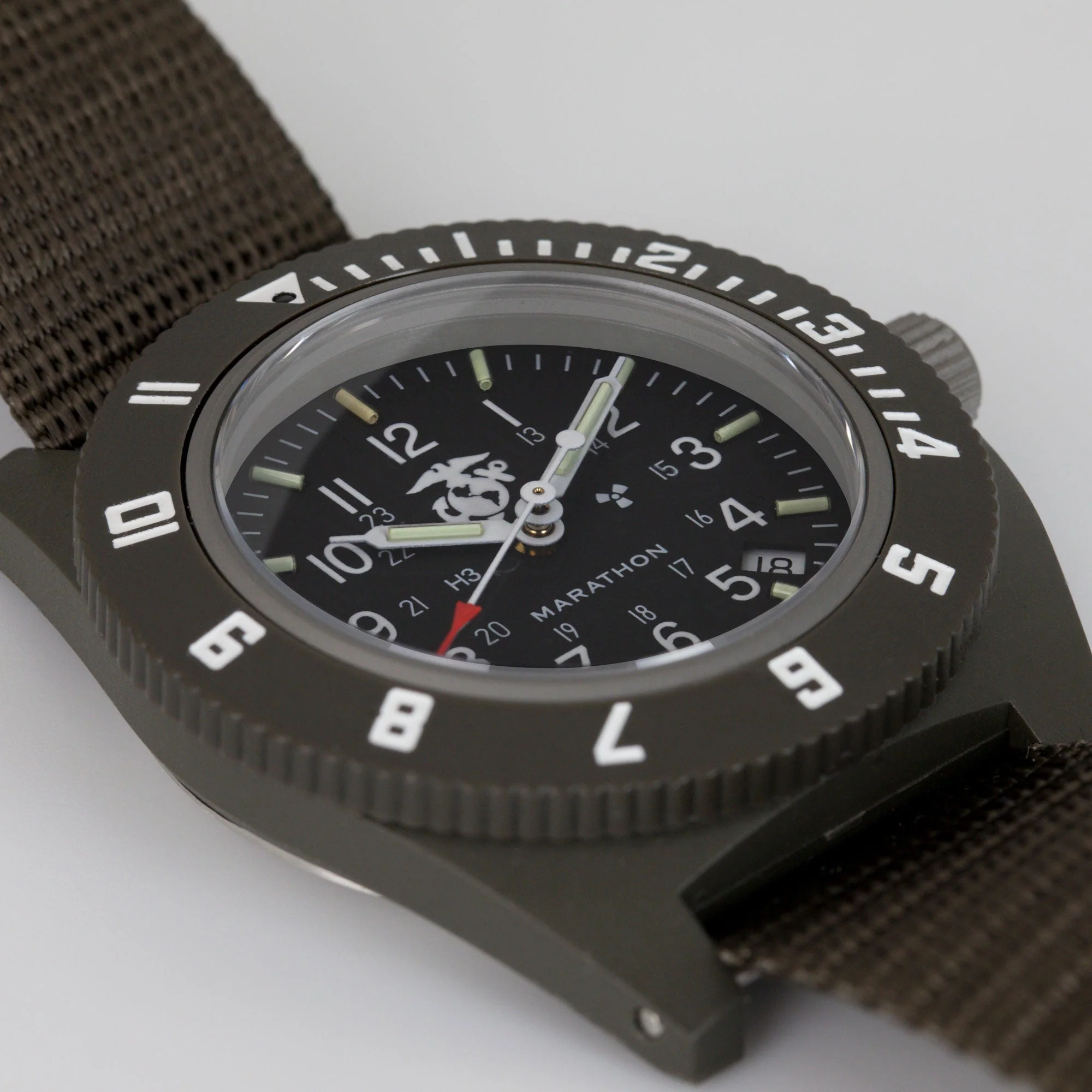 41mm Official USMC Sage Green Pilot's Navigator with Date - Image 8