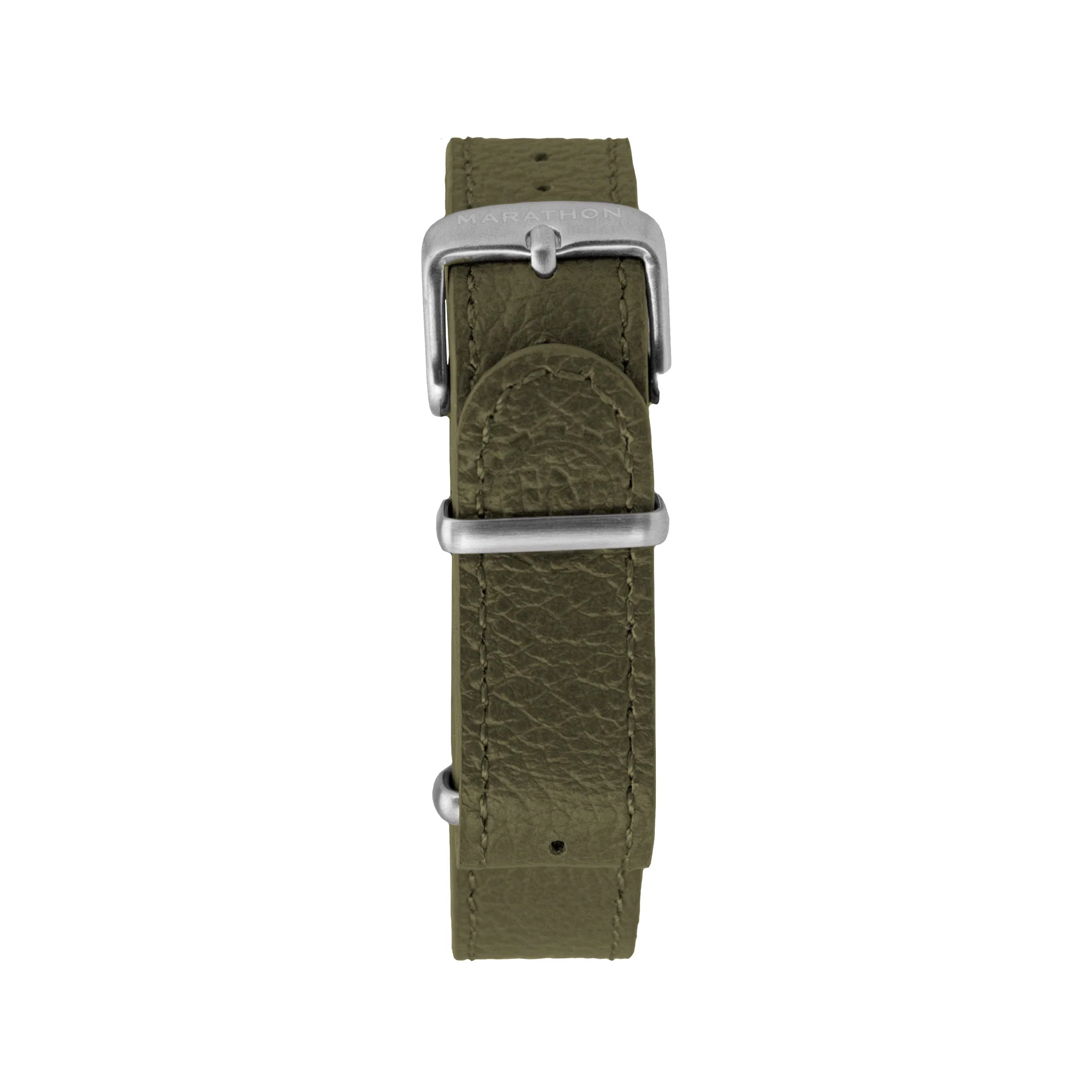 Leather DEFSTAN Strap, Olive Green, 16mm - Image 5