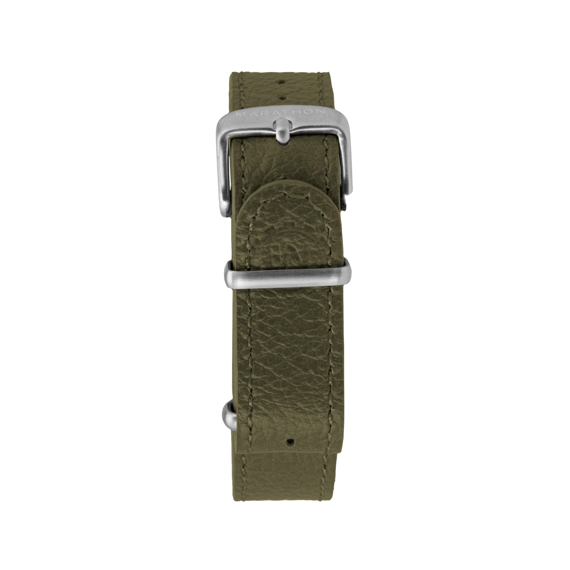 Leather DEFSTAN Strap, Olive Green, 18mm - Image 3