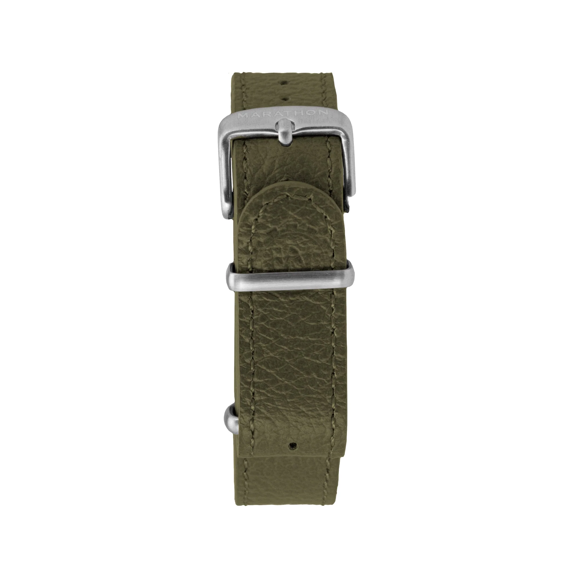 Leather DEFSTAN Strap, Olive Green, 18mm - Image 6