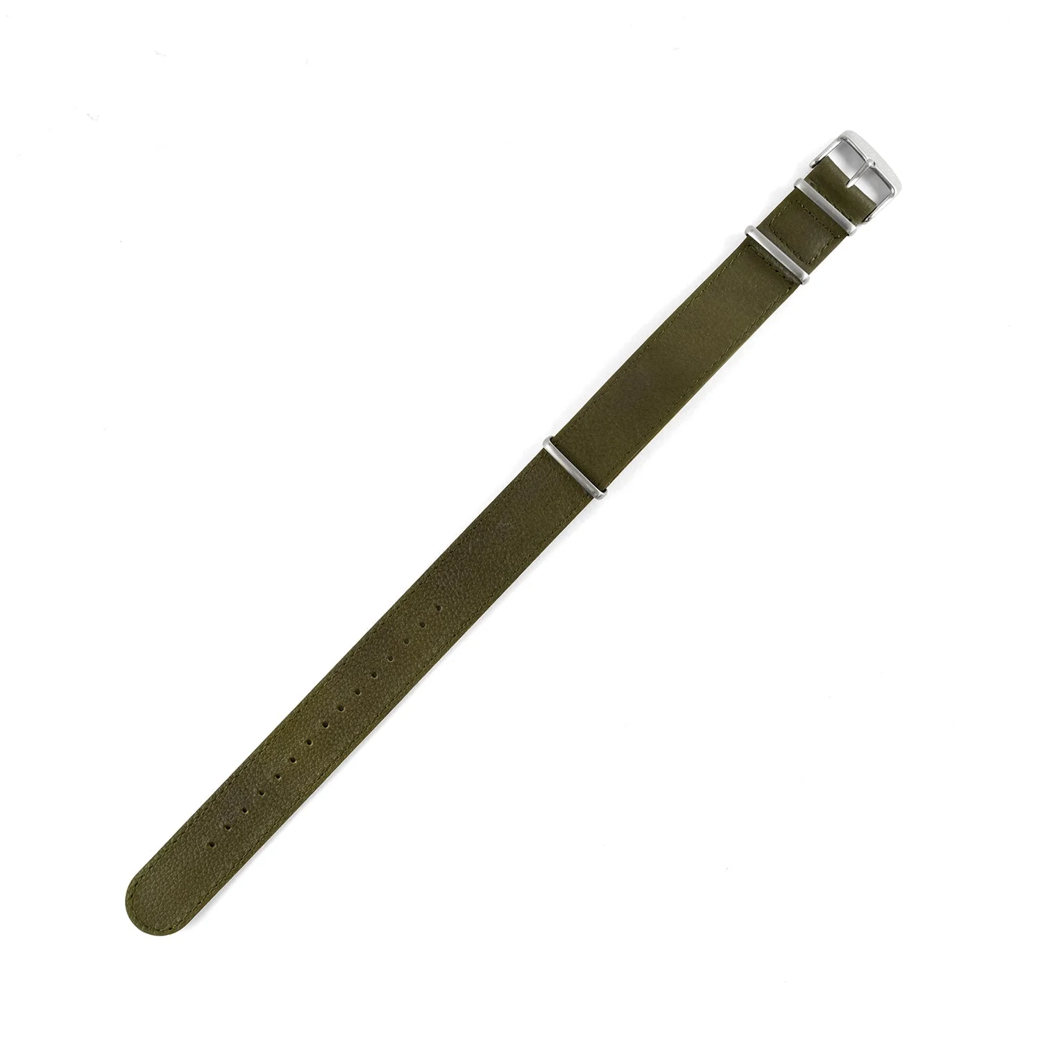 Leather DEFSTAN Strap, Olive Green, 22mm - Image 4