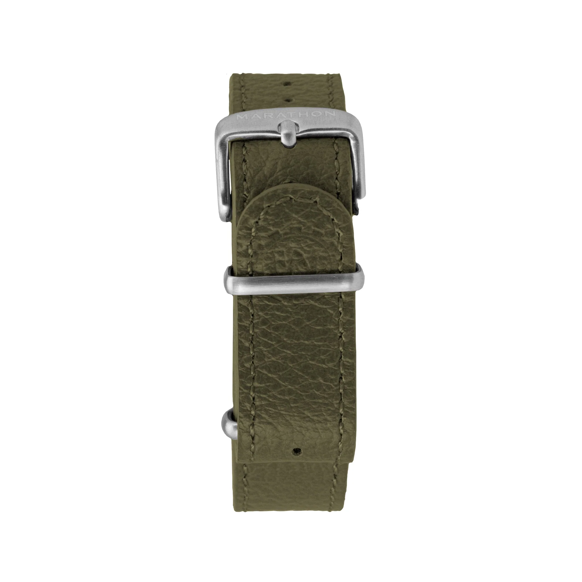 Leather DEFSTAN Strap, Olive Green, 22mm - Image 5