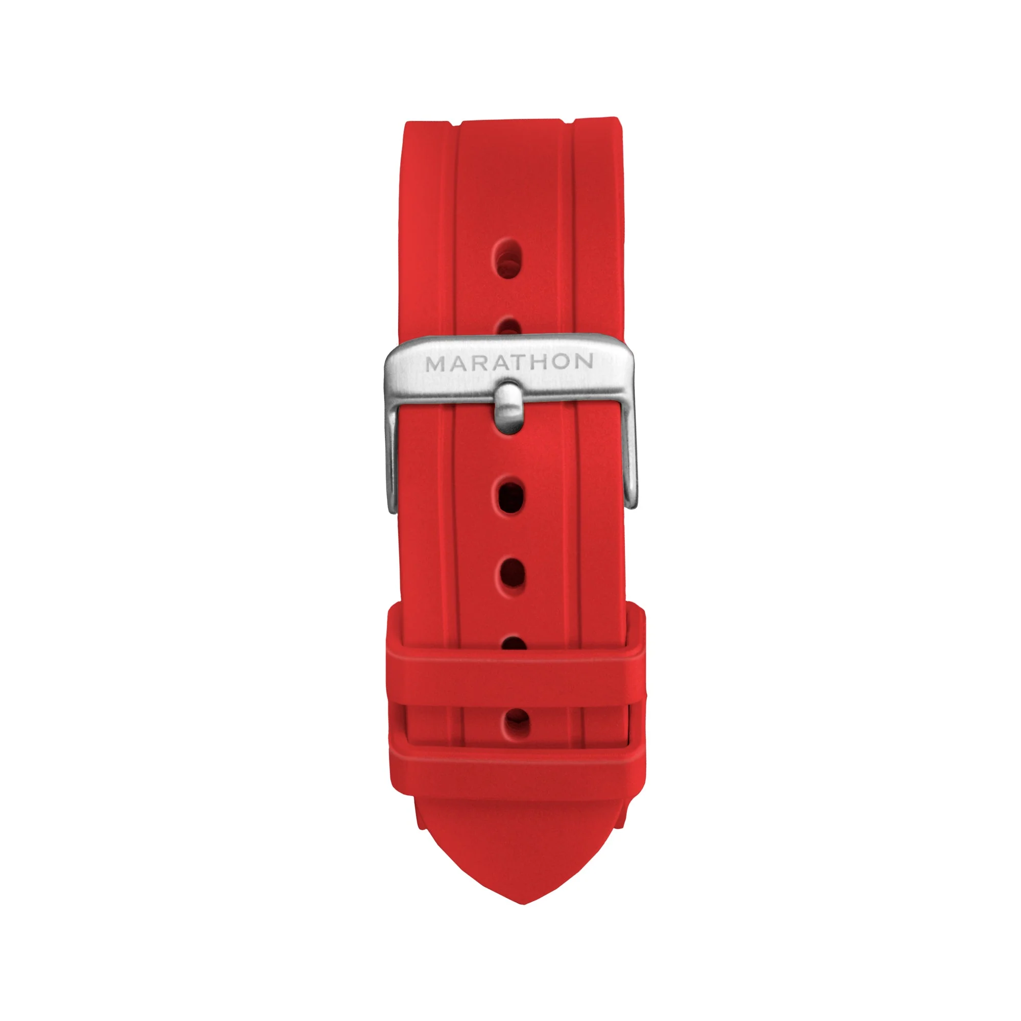 Two-Piece Rubber Dive Strap, Red, 22mm - Image 3