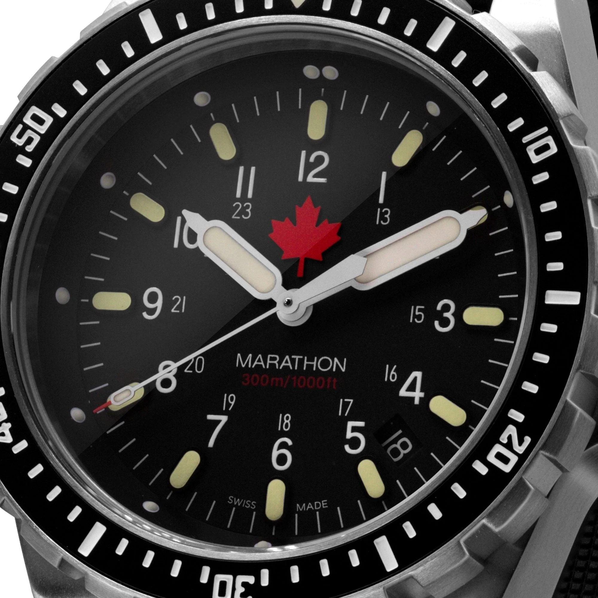 46mm Red Maple Jumbo Diver's Quartz (JSAR) with Stainless Steel Bracelet - Image 15