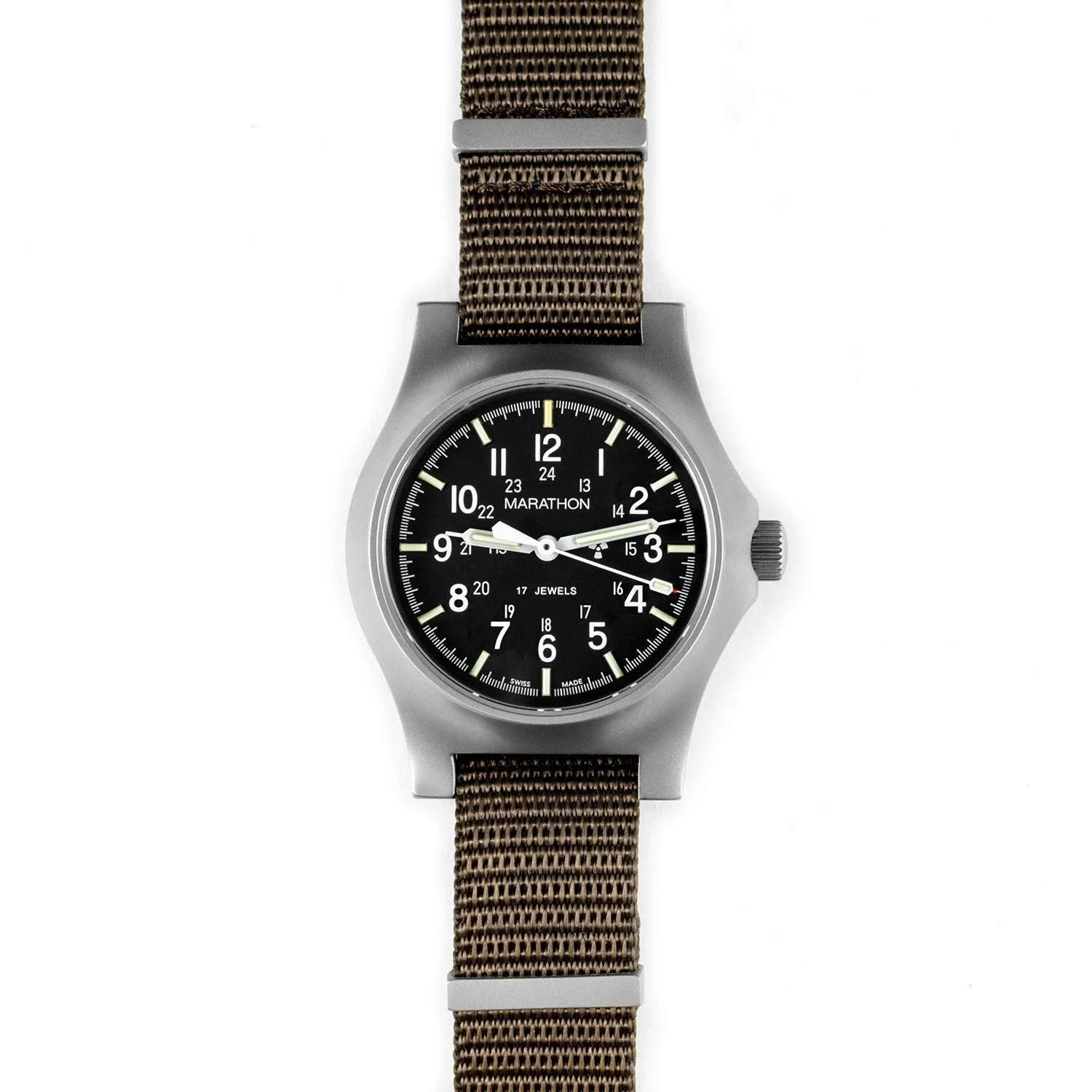 Nylon DEFSTAN Strap, Sage Green, 16mm - Image 2