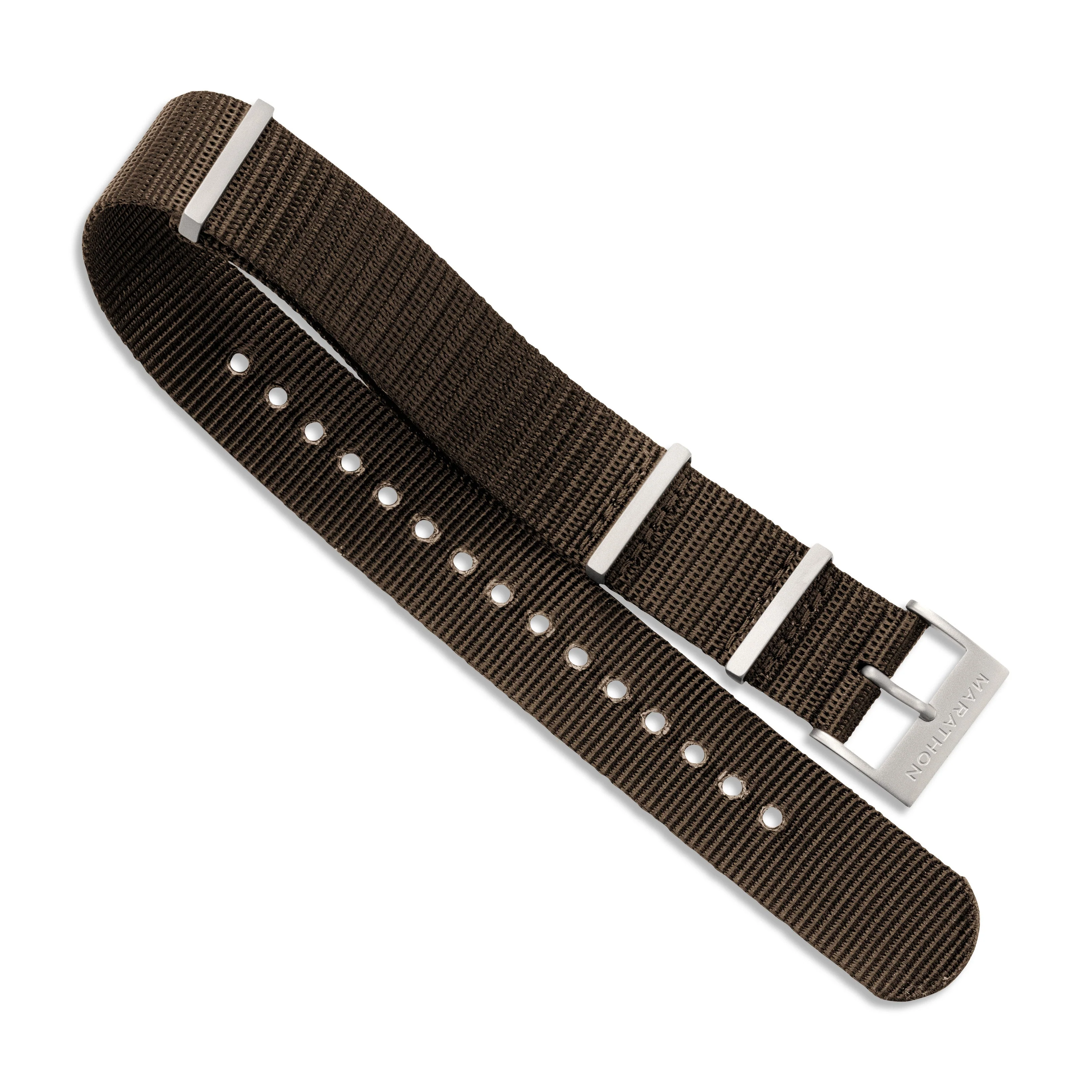 Nylon DEFSTAN Strap with Parkerized Hardware, 20mm, Sage Green - Image 2