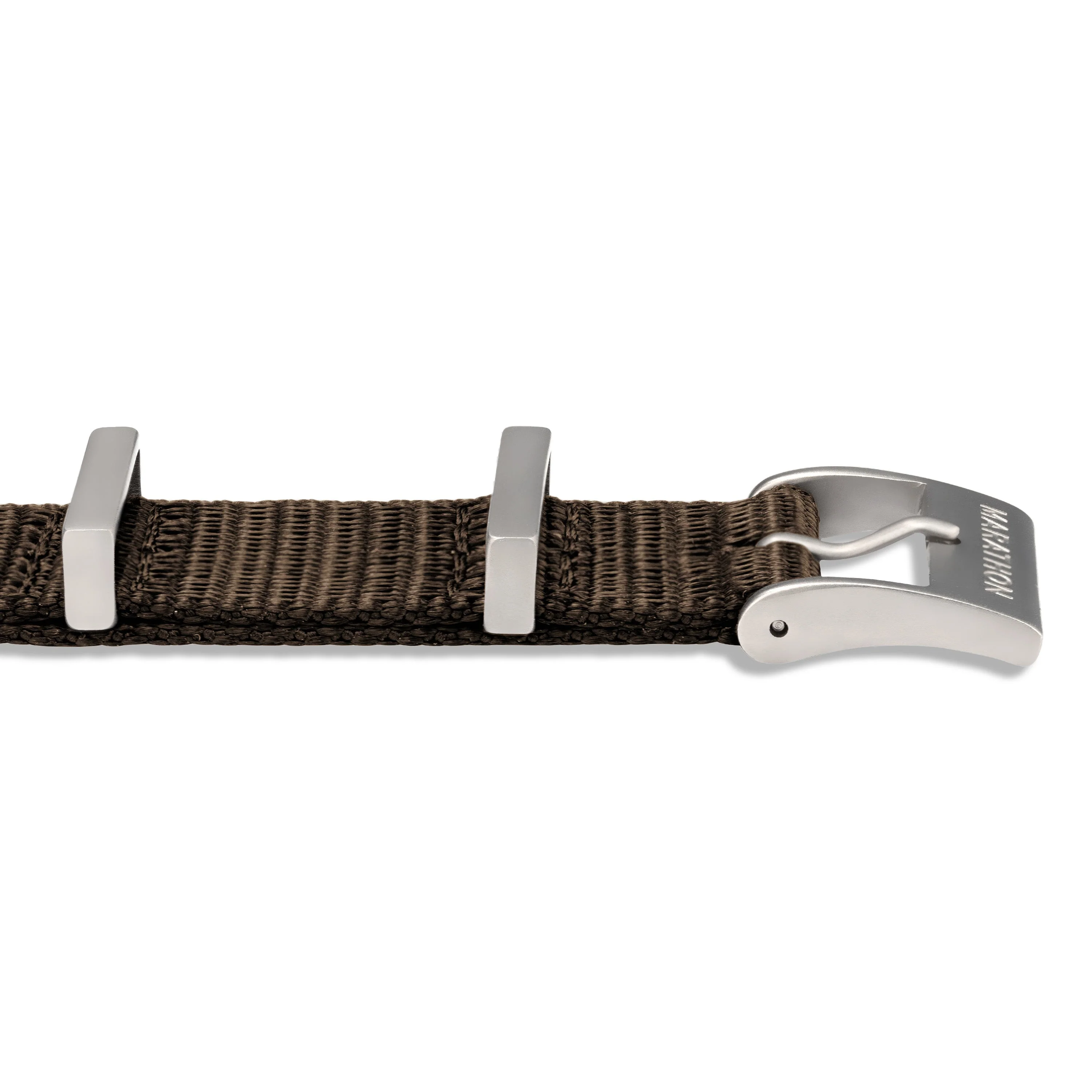 Nylon DEFSTAN Strap with Parkerized Hardware, 20mm, Sage Green - Image 3