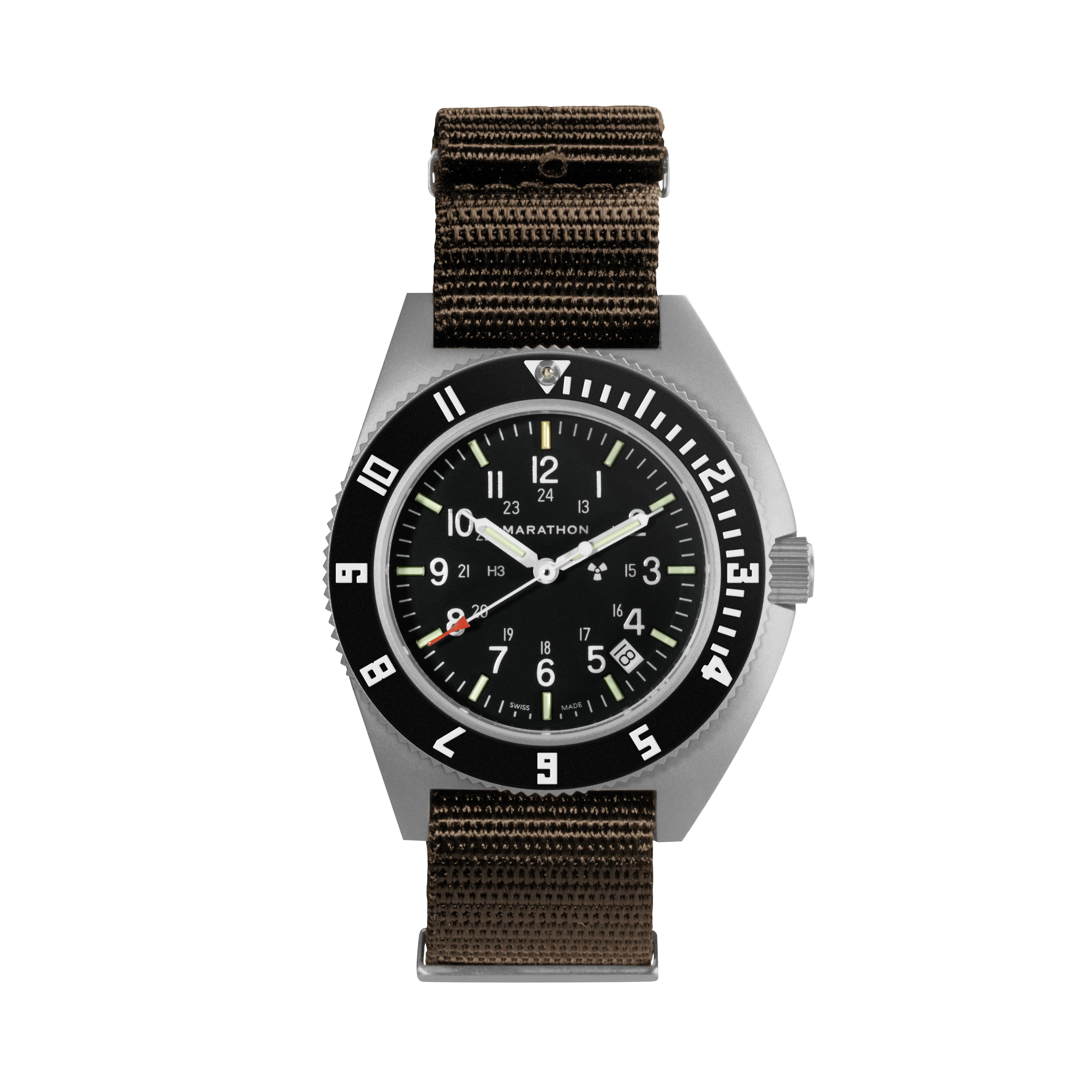 Nylon DEFSTAN Strap with Parkerized Hardware, 20mm, Sage Green - Image 6