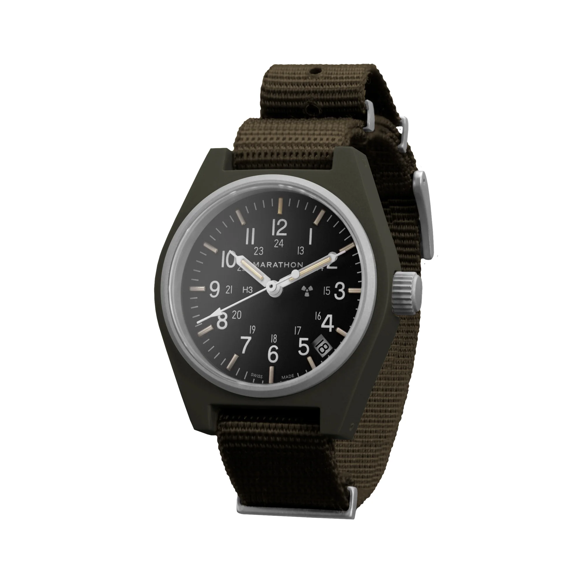 34mm Sage Green General Purpose Quartz with Date (GPQ) - Image 3