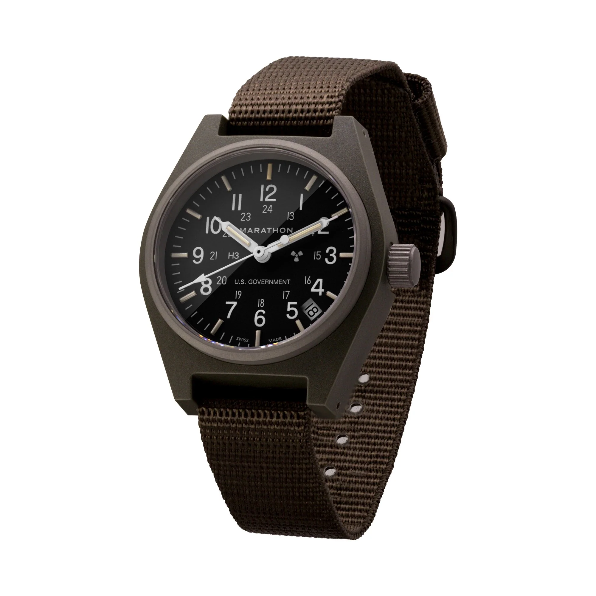 34mm Sage Green General Purpose Quartz with Date (GPQ) - Image 6