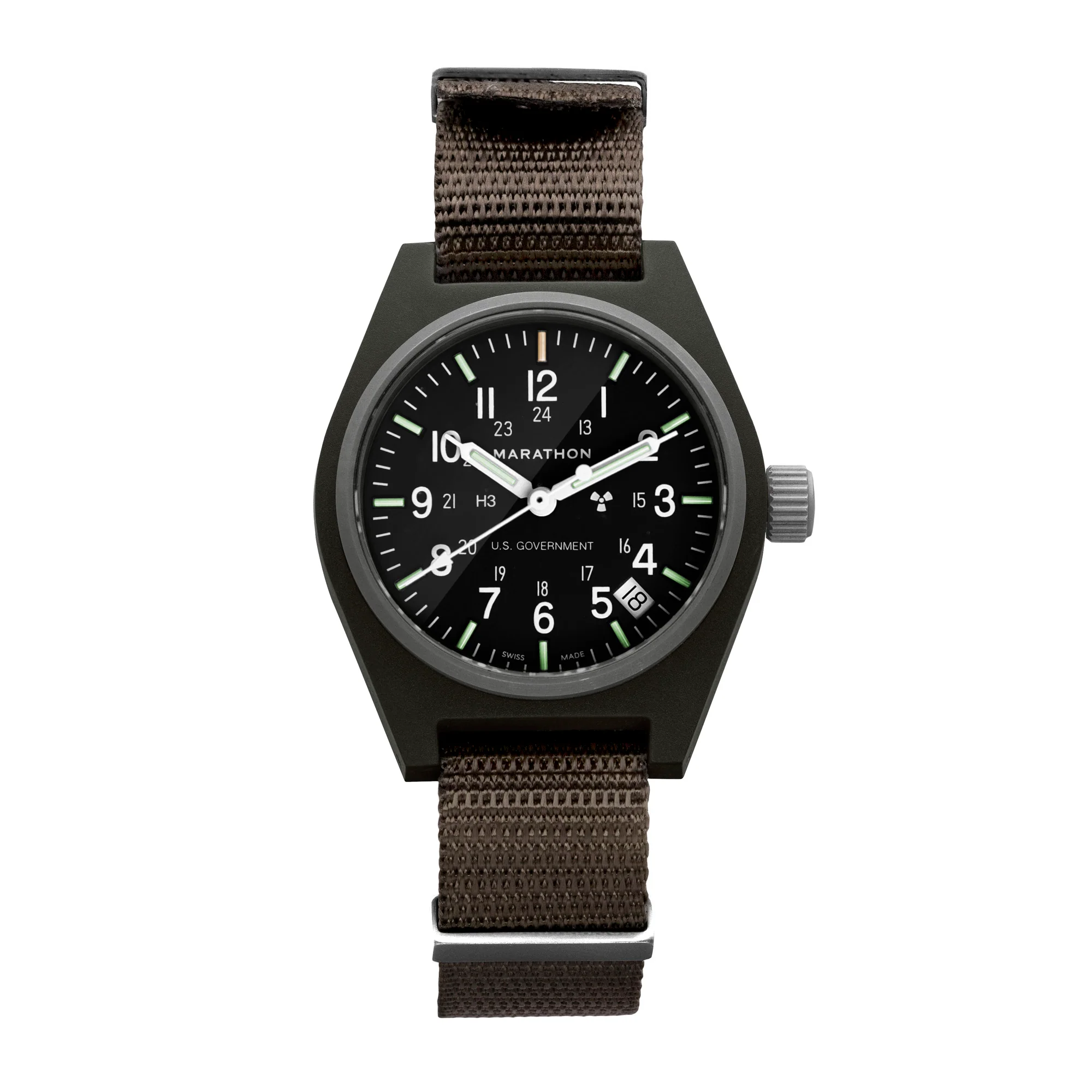 34mm Sage Green General Purpose Quartz with Date (GPQ) - Image 8