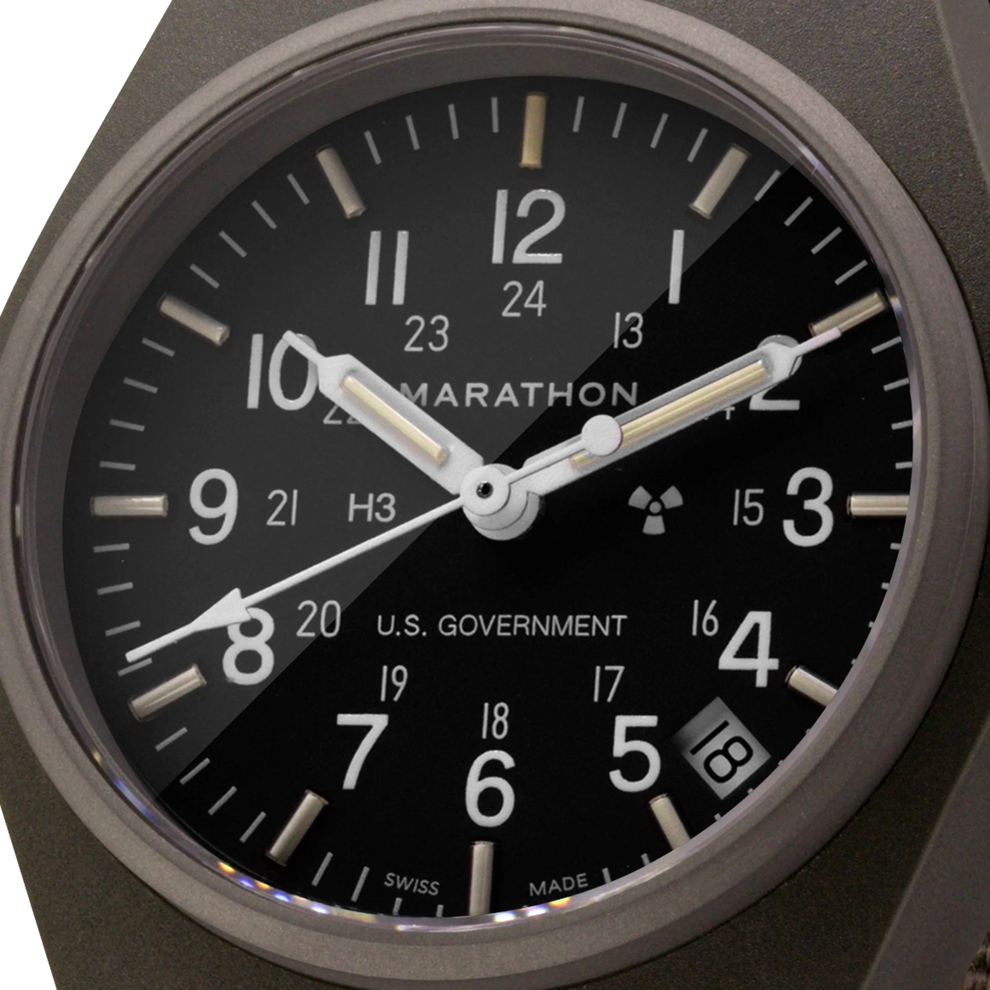 34mm Sage Green General Purpose Quartz with Date (GPQ) - Image 9