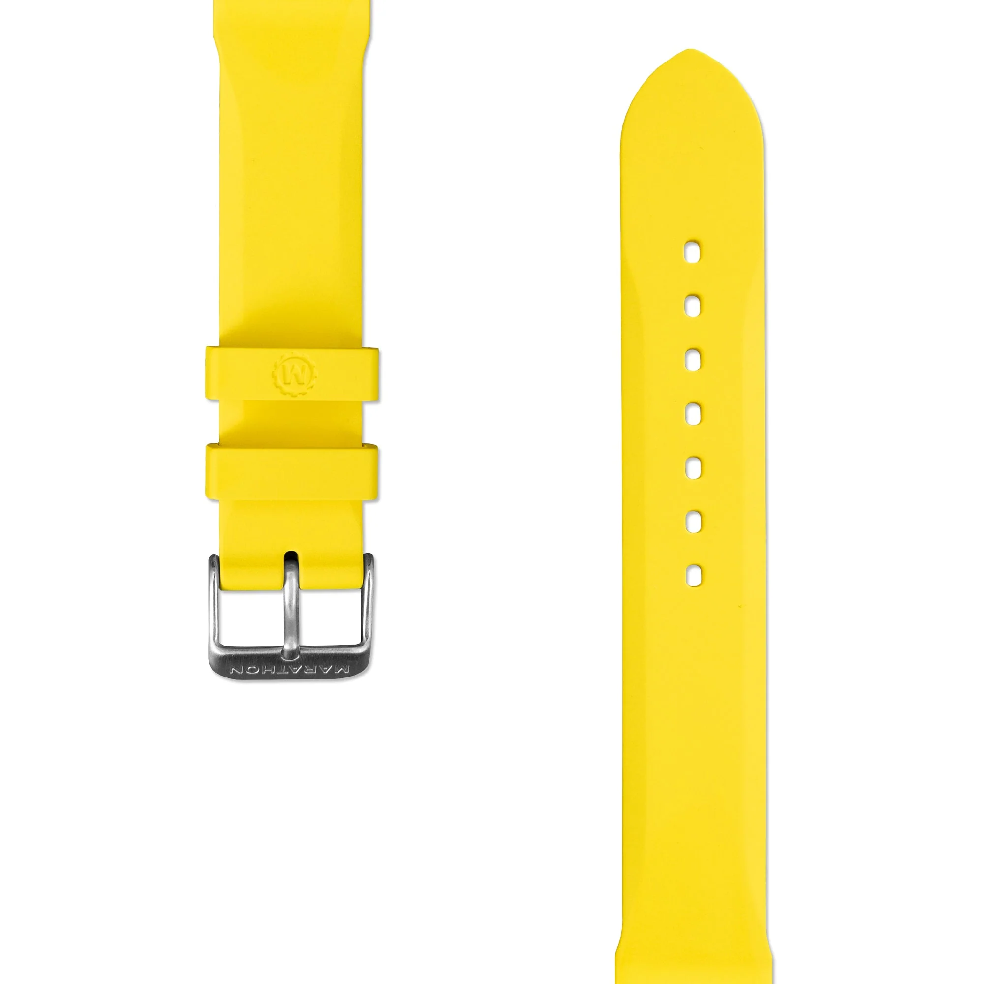 Two-Piece Rubber Dive Strap, Yellow, 20mm - Image 4